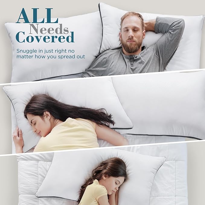 Down Alternative Cooling Bed Pillow - Queen - 2 Piece