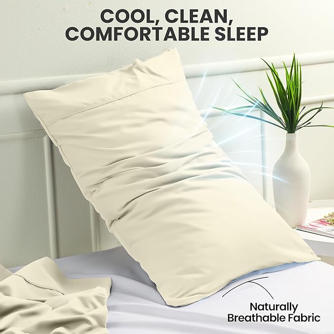 Microfiber Pillowcase Set - Queen - 20 x 30 in - 2 Pack
