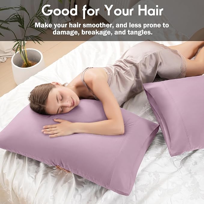 Bamboo Cooling Pillowcase Set - Queen - 2 Pack