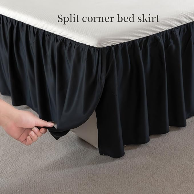 Bamboo Bed Skirt - King - 14 in Drop