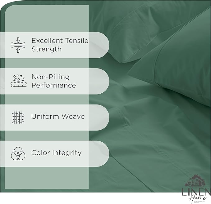 100% Cotton Bed Sheet Set - Twin - 3 Piece