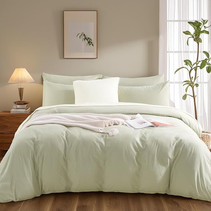 Linen Duvet Cover Set - Queen - 3 Piece