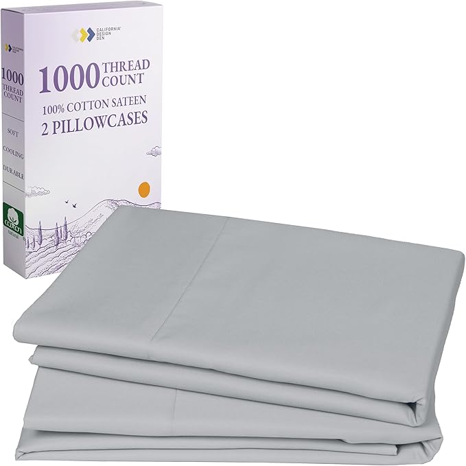 100% Cotton Pillowcase Set - King - 2 Piece