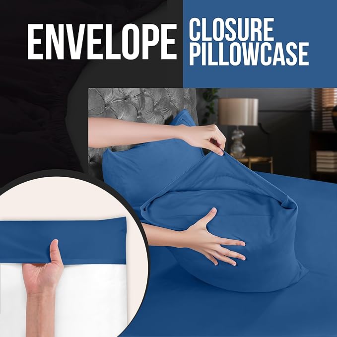 Microfiber Pillowcase Set - Queen - 20 x 30 in - 4 Pack
