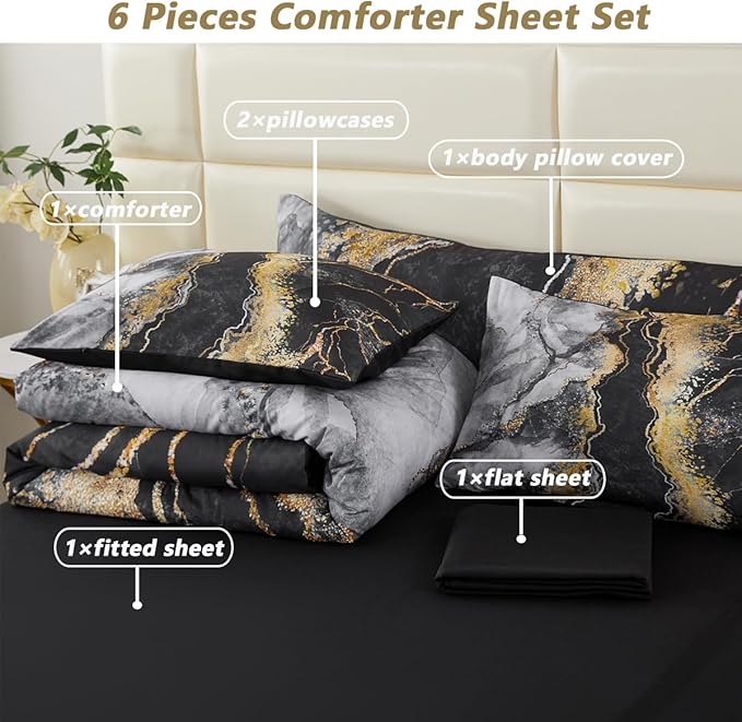 Comforter Set - Queen - 6 Piece