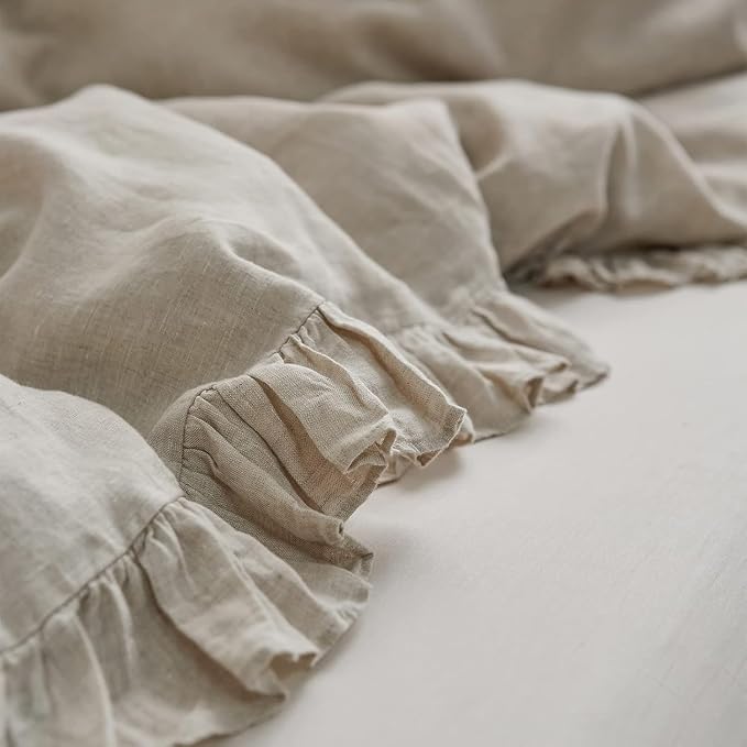 Linen Duvet Cover Set - Twin