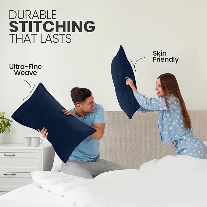Microfiber Pillowcase Set - Queen - 20 x 30 in - 2 Pack