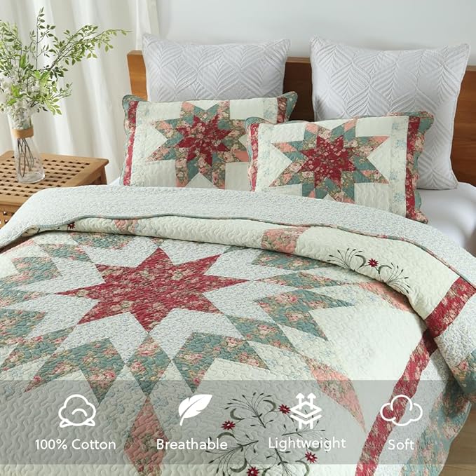 Quilt Set - King - 3 Piece