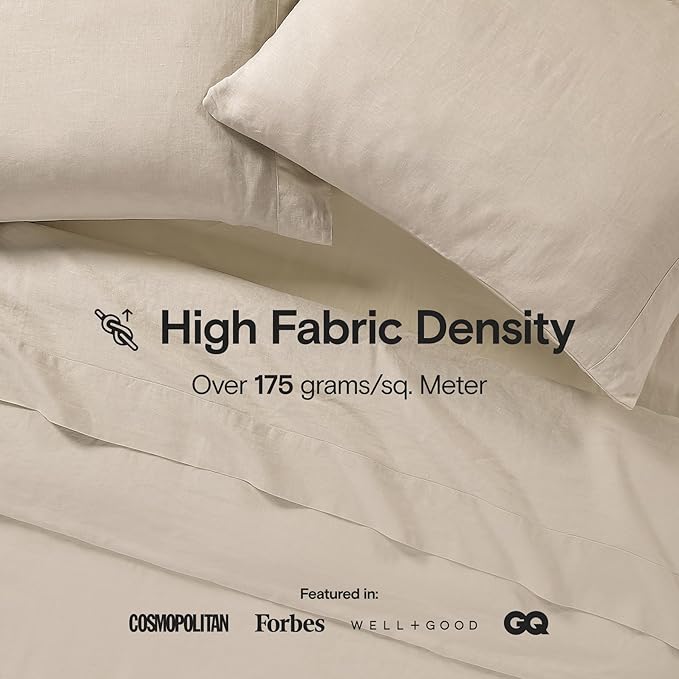 Linen Cooling Bed Sheet Set - King - 3 Piece