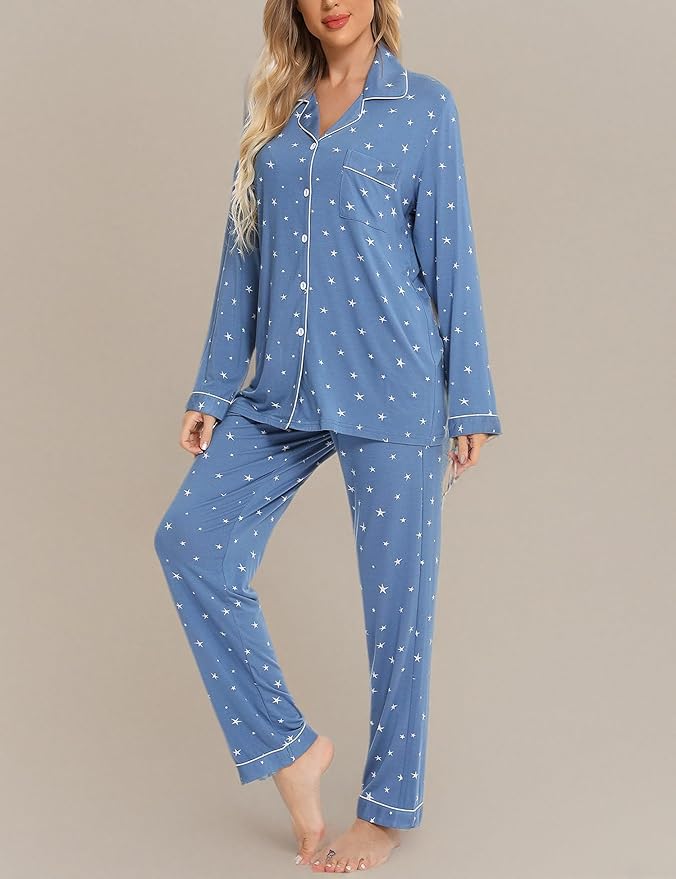 Women's Pajama Set - Long Sleeve - 2 Piece