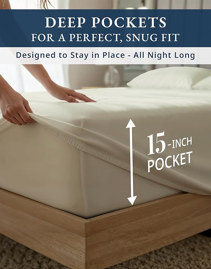 Linen Bed Sheet Set - California King