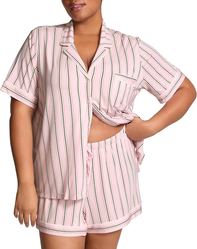 Women's Shorts Pajama Set - Short Sleeve - 2 Piece