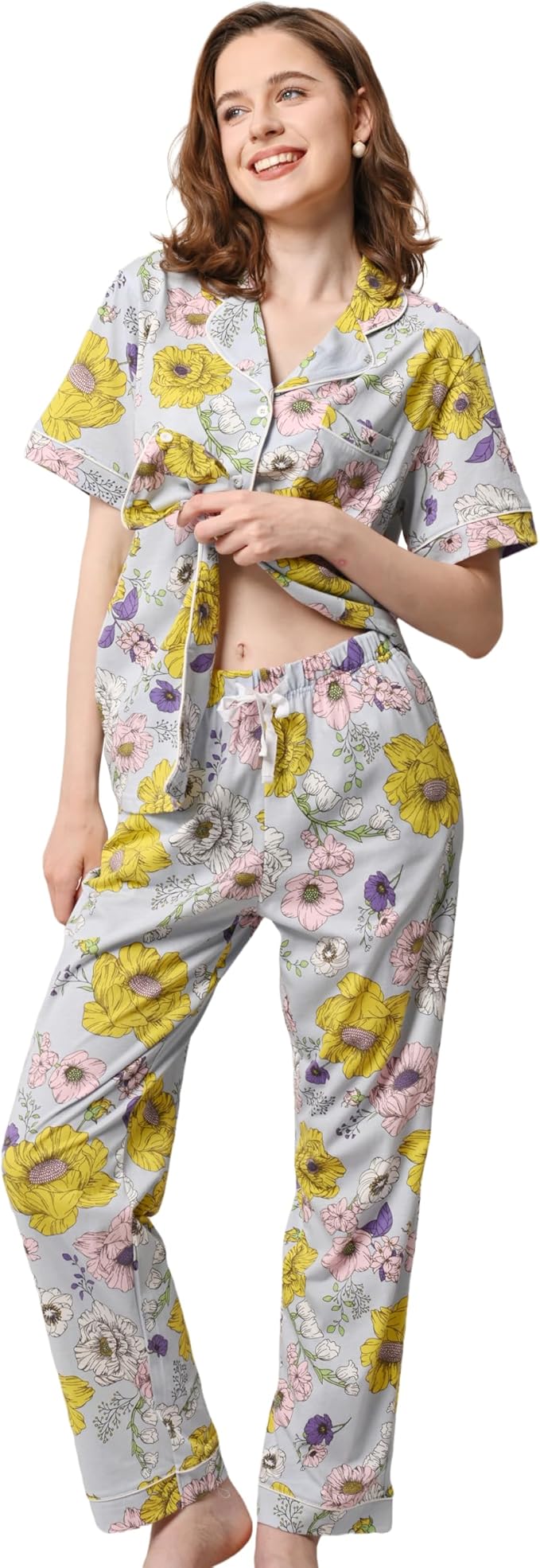 Women's 100% Cotton Pajama Set - 2 Piece
