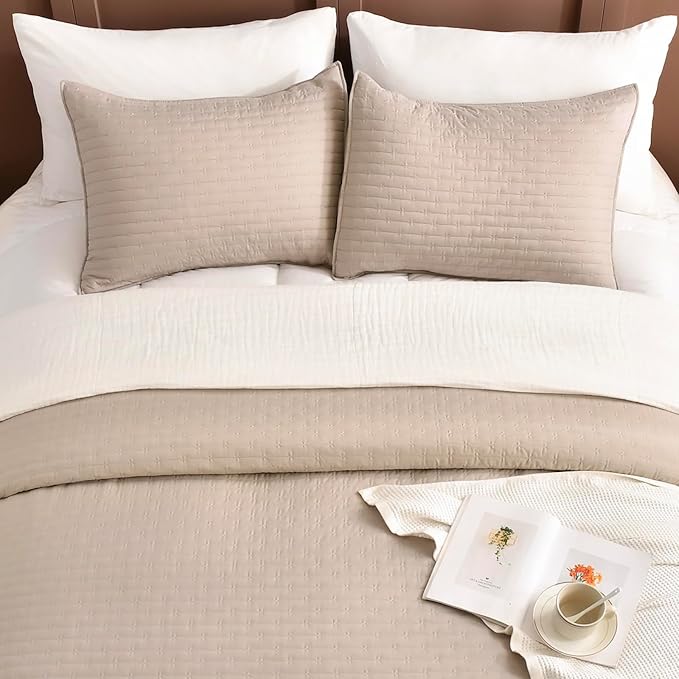 Linen Bedding Set - California King - 3 Piece