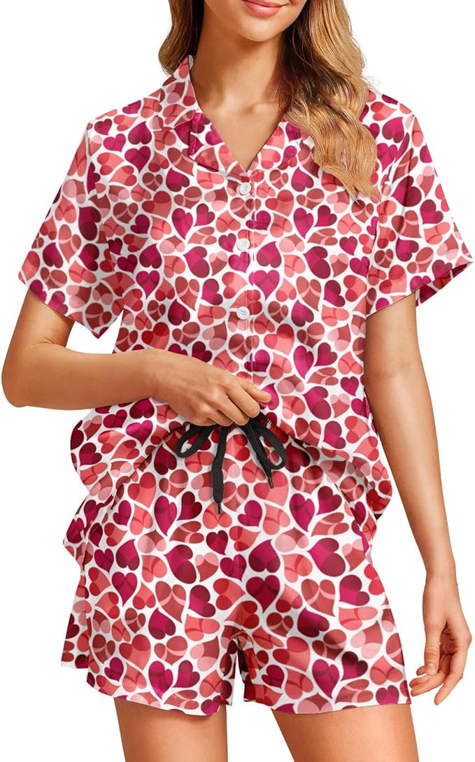Women's Pajama Set - Short Sleeve - 2 Piece