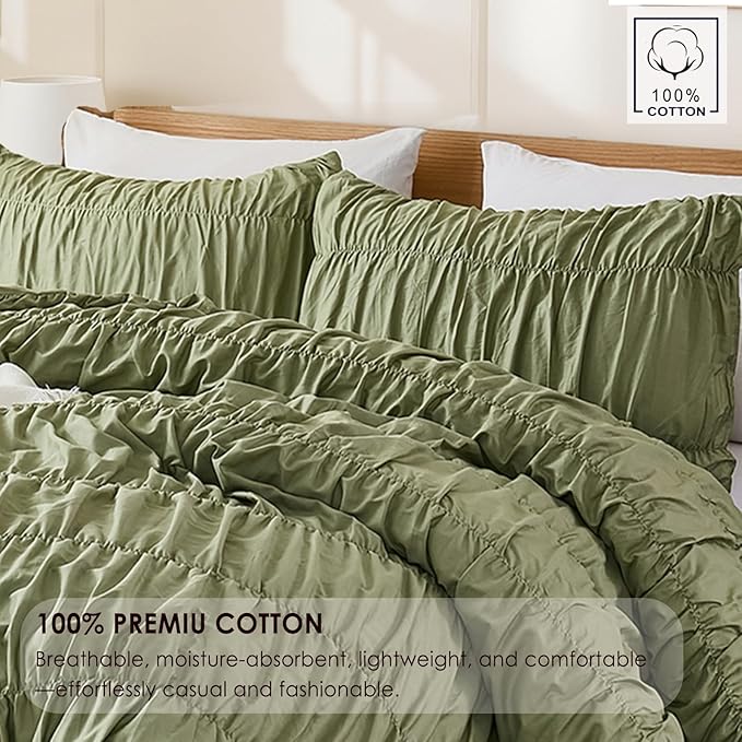 100% Cotton Comforter Set - Queen - 3 Piece