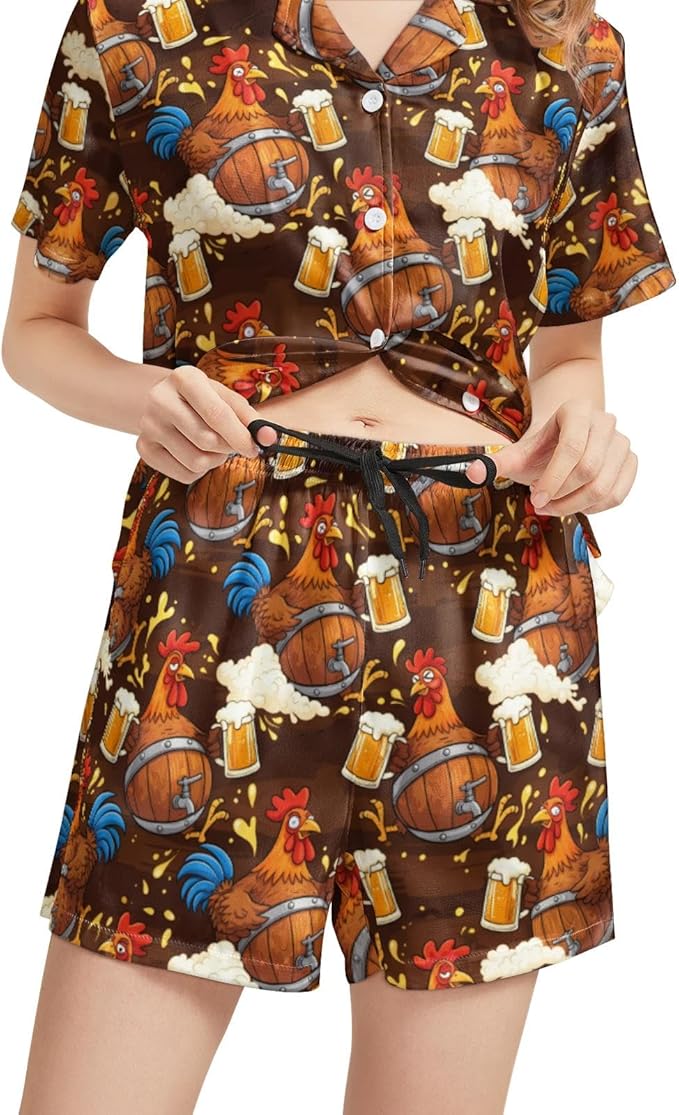Women's Pajama Set - Short Sleeve - 2 Piece