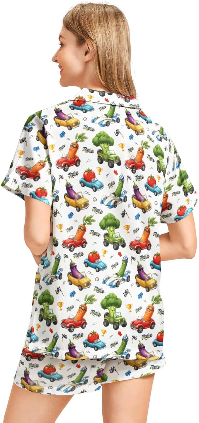 Women's Pajama Set - Short Sleeve - 2 Piece