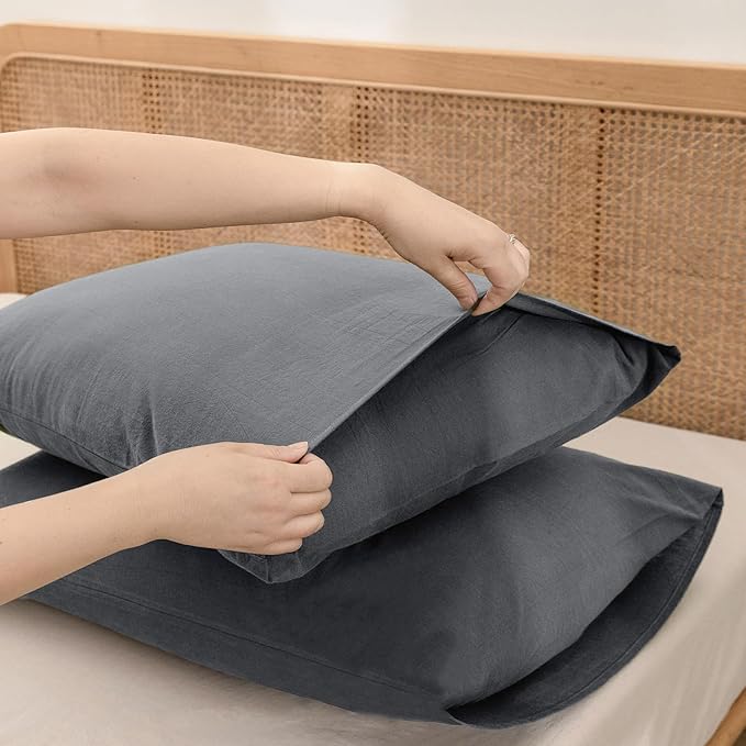 Linen Pillowcase Set - Standard - 20 x 26 in