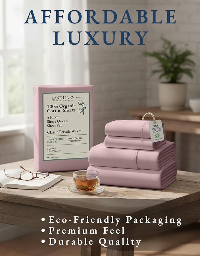 Linen Bed Sheet Set - Queen - 15 in Deep Pocket - 4 Piece