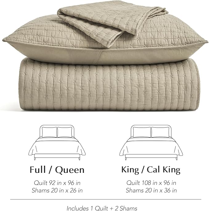 Quilt Set - King - 3 Piece