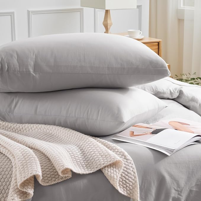 Linen Duvet Cover Set - Full - 3 Piece