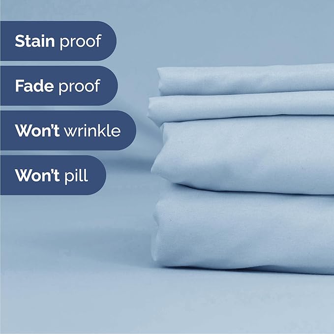 Cooling Bed Sheet Set - Queen - 16 in Deep Pocket - 6 Piece