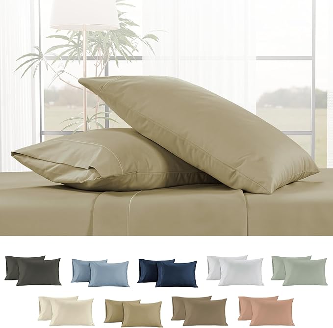 Linen Pillowcase Set - Queen - 2 Piece