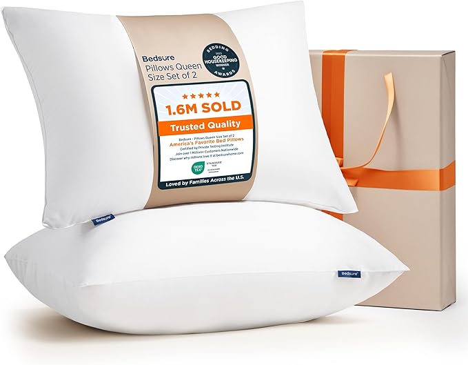 Down Alternative Bed Pillow - Queen - 2 Piece