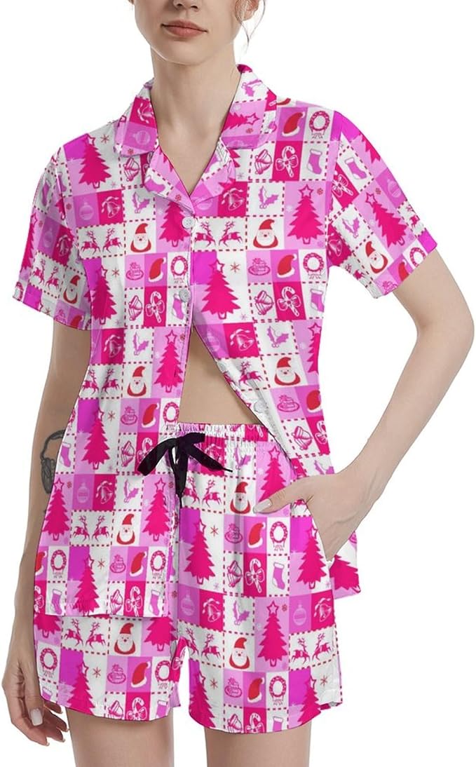 Women's Pajama Set - Short Sleeve - 2 Piece