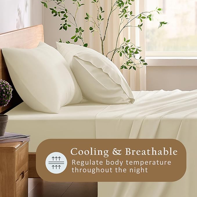 Bamboo Cooling Pillowcase Set - Queen - 2 Piece