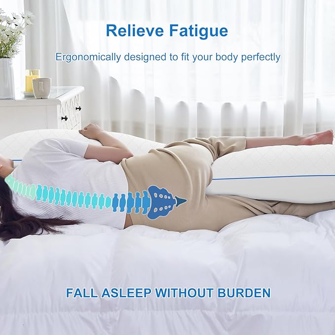 Memory Foam Body Pillow - 20 x 54 in