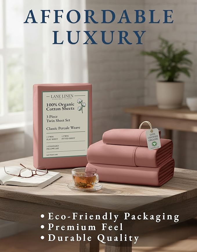 Linen Bed Sheet Set - Twin - 3 Piece