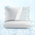 Memory Foam Cooling Bed Pillow - King - 2 Piece