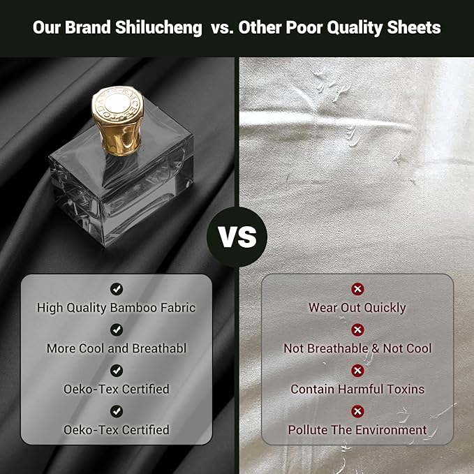 Bamboo Cooling Bed Sheet Set - Full - 4 Piece