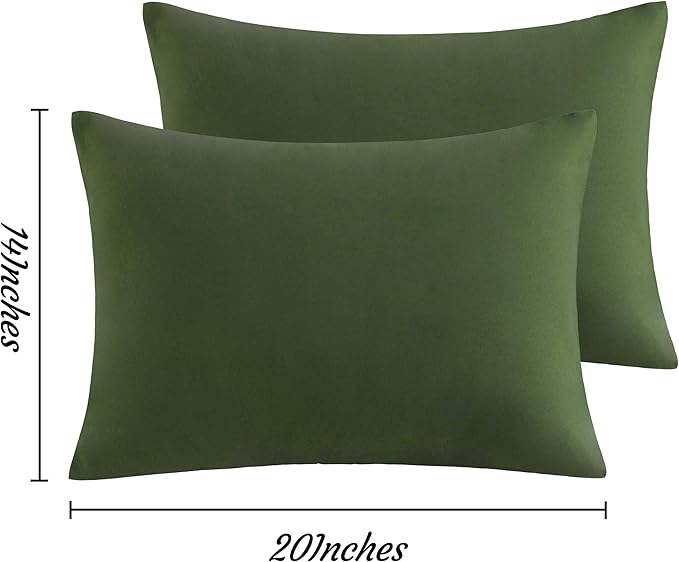 Microfiber Pillowcase Set - 14 x 20 in - 2 Pack - 2 Piece