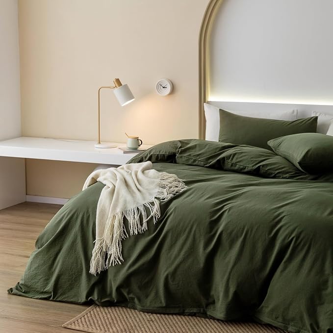 Linen Duvet Cover Set - King - 3 Piece