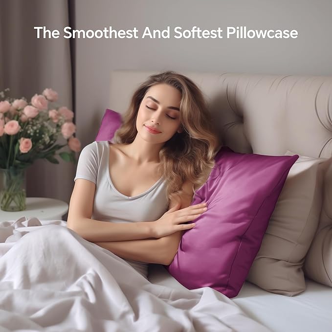 Mulberry Silk Cooling Pillowcase - King - 20 x 40 in