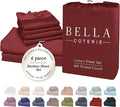 Bamboo Cooling Bed Sheet Set - Queen - 18 in Deep Pocket - 6 Piece