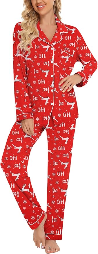 Women's Pants Pajama Set - Long Sleeve - 2 Piece