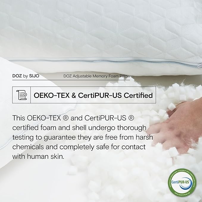 Memory Foam Cooling Bed Pillow - Queen