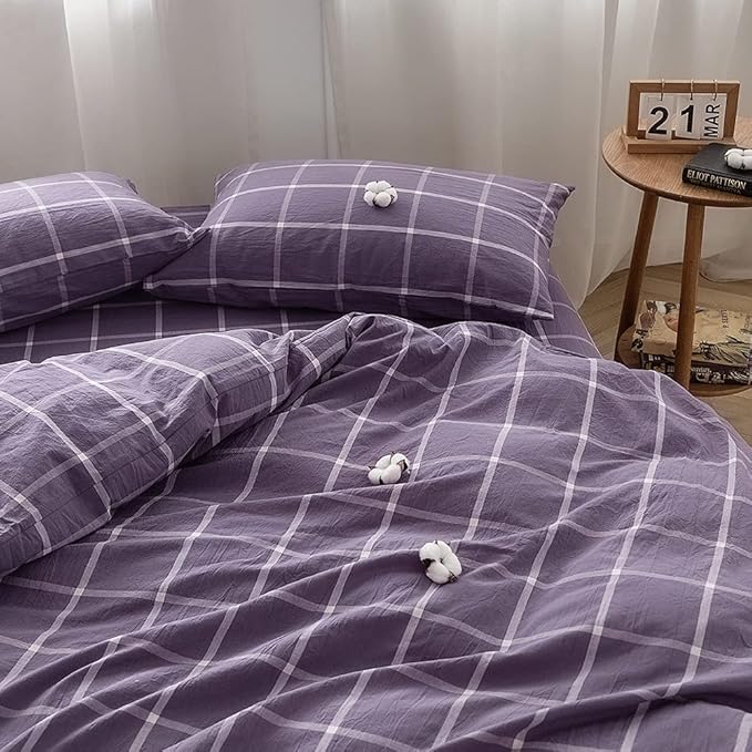 Linen Duvet Cover Set - King - 3 Piece