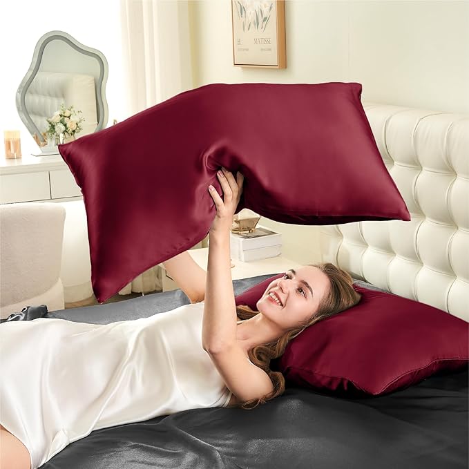 Mulberry Silk Cooling Pillowcase - Standard - 20 x 26 in