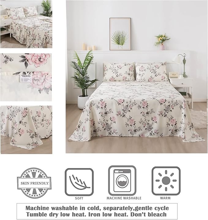 Bed Sheet Set - Full - 4 Piece