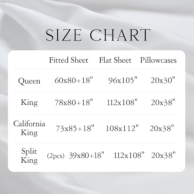 Bamboo Cooling Bed Sheet Set - King