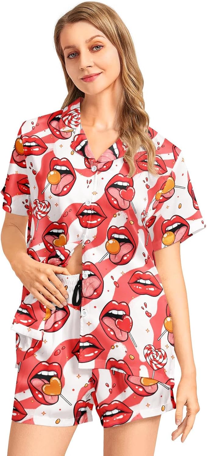 Women's Pajama Set - Short Sleeve - 2 Piece