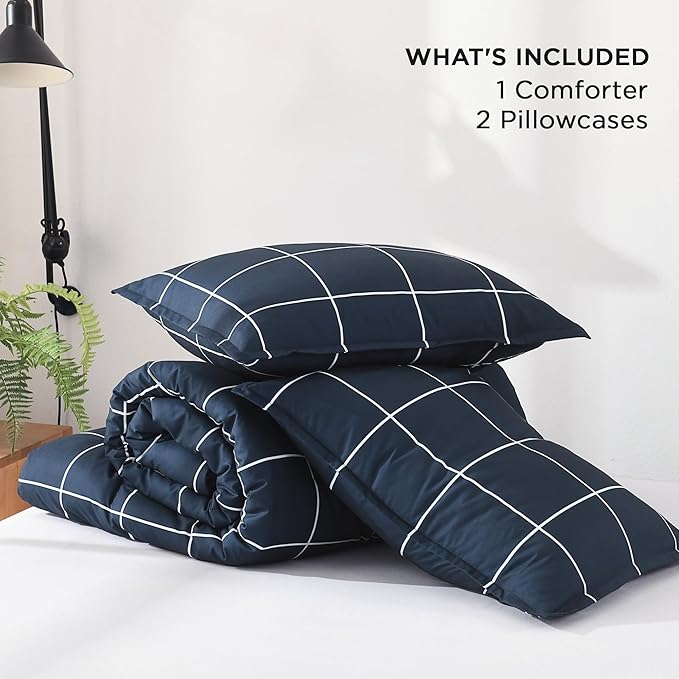 Microfiber Comforter Set - Queen - 90 x 90 in - 3 Piece