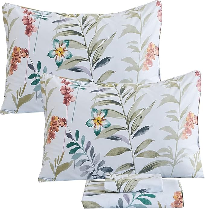100% Cotton Bed Sheet Set - King - 4 Piece