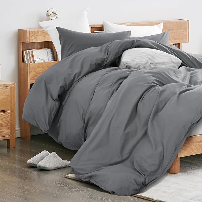 Linen Duvet Cover Set - Full - 3 Piece