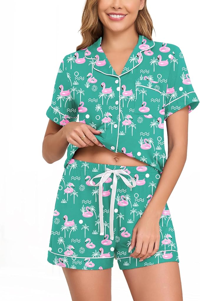 Pajama Set - Short Sleeve - 2 Piece